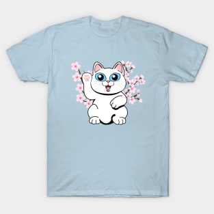 Hi There White Cat T-Shirt